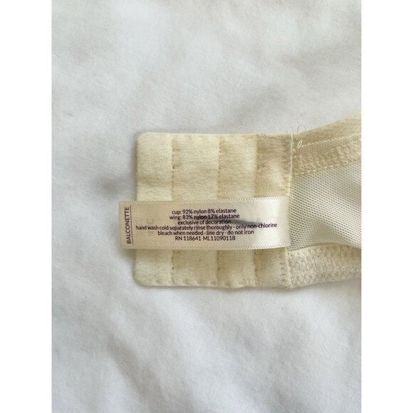 Cacique‎ Bra Balconette Underwire 44C Ivory - Picture 10 of 11